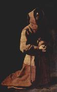 Francisco de Zurbaran Knieender Hl. Franziskus oil on canvas